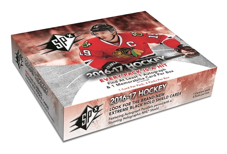 2016 17 upper deck spx hockey hobby case 10 boxes cloutsnchara ud flyer card